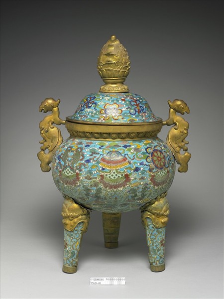 掐絲琺瑯鼎式爐