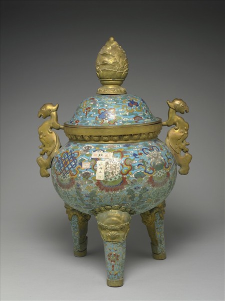 掐絲琺瑯鼎式爐
