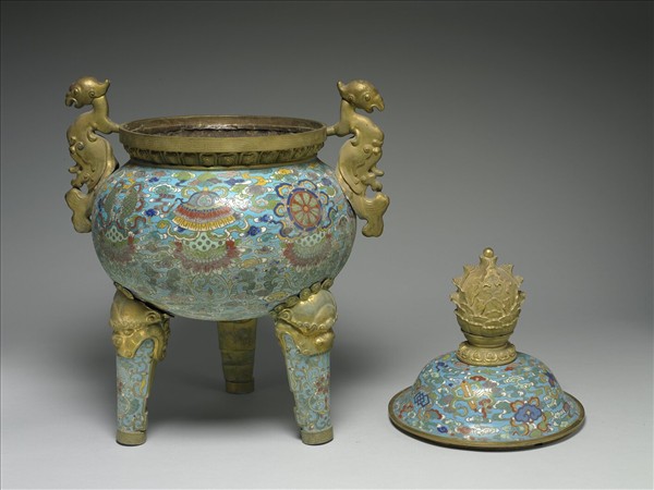 掐絲琺瑯鼎式爐