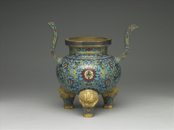 掐絲琺瑯爐（五供）