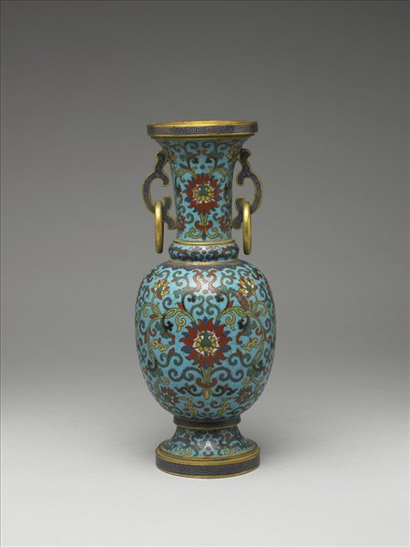 掐絲琺瑯瓶（五供）