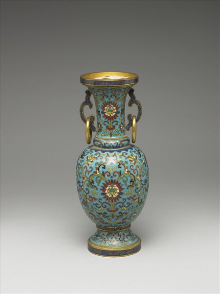 掐絲琺瑯瓶（五供）