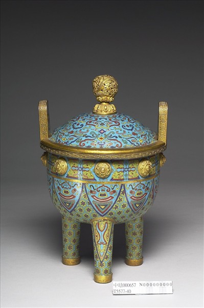 掐絲琺瑯鼎式爐