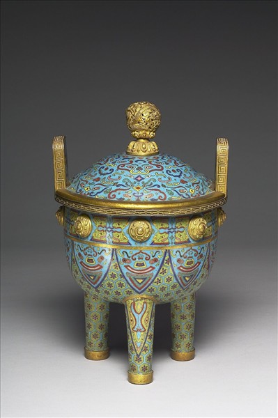 掐絲琺瑯鼎式爐
