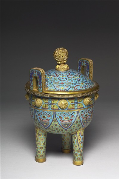 掐絲琺瑯鼎式爐