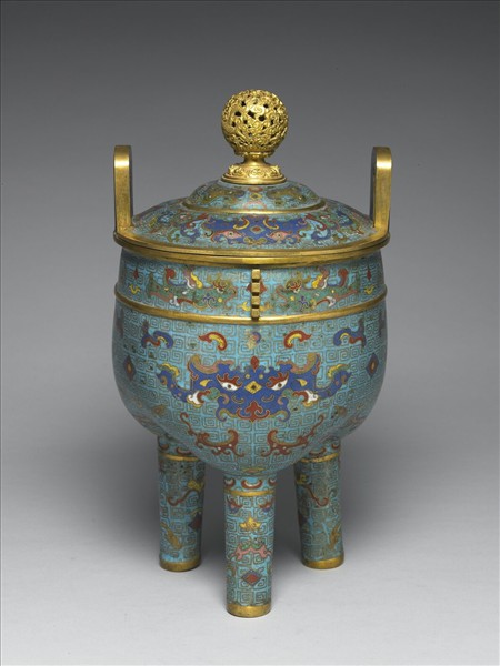 掐絲琺瑯鼎