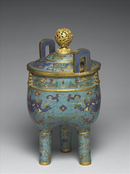 掐絲琺瑯鼎