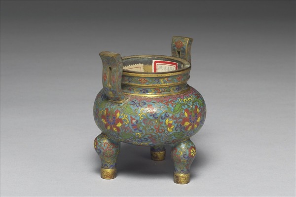 掐絲琺瑯爐（五供）