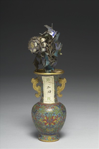 掐絲琺瑯瓶（五供）