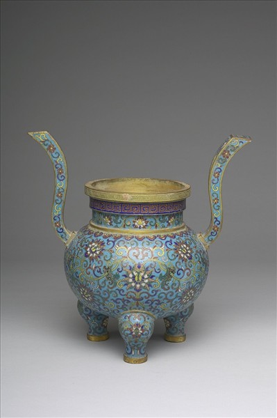 掐絲琺瑯鼎式爐（五供）