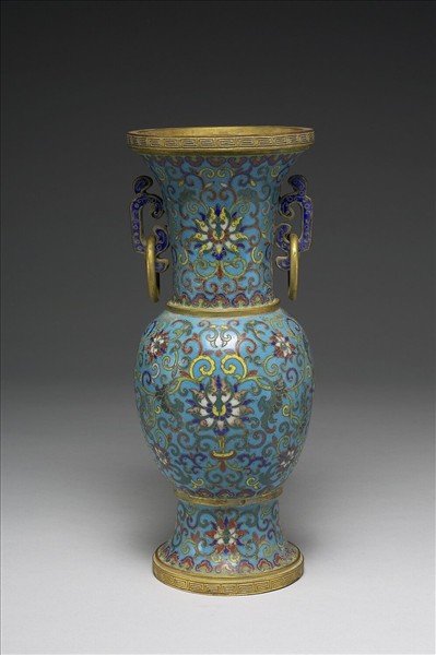 掐絲琺瑯瓶（五供）