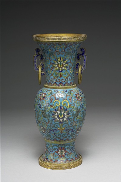 掐絲琺瑯瓶（五供）