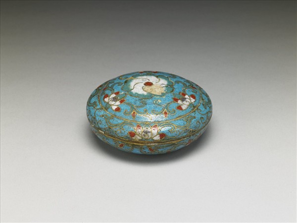 掐絲琺瑯印色盒