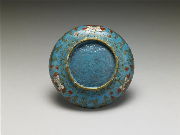 掐絲琺瑯印色盒