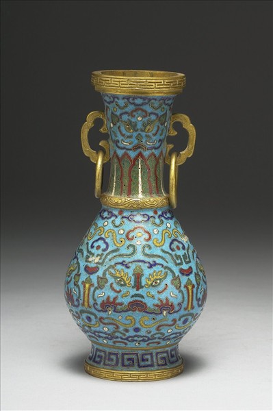 掐絲琺瑯瓶(五供)