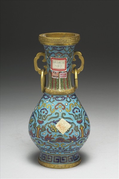 掐絲琺瑯瓶(五供)