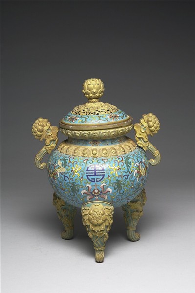 琺瑯香爐（五供）