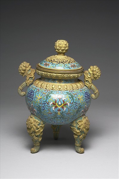 琺瑯香爐（五供）