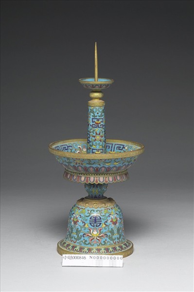 琺瑯燭台（五供）