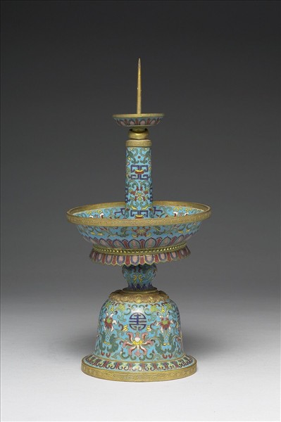 琺瑯燭台（五供）