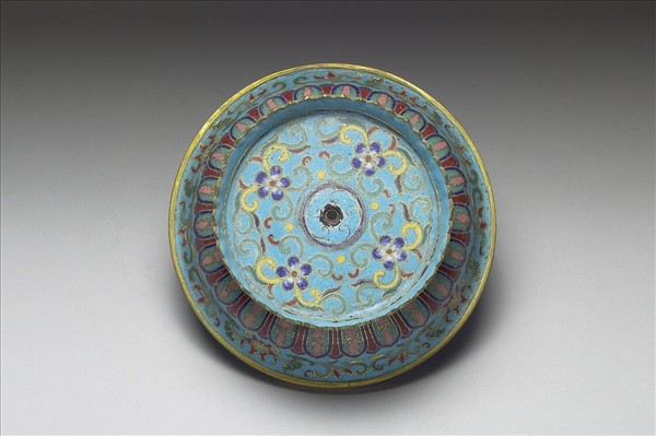 琺瑯燭台（五供）