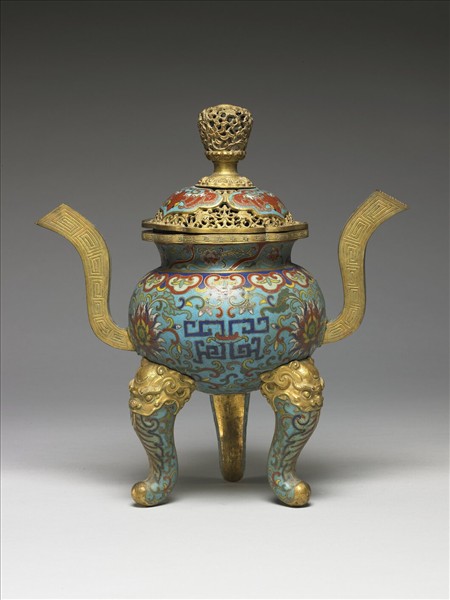 掐絲琺瑯香爐（五供）