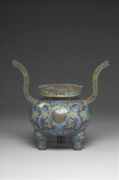 掐絲琺瑯香爐（五供）