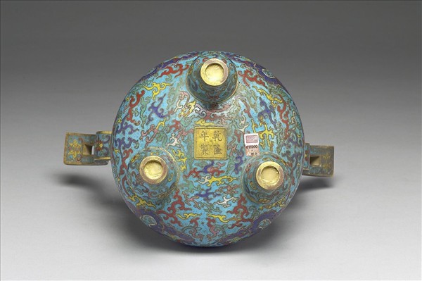 掐絲琺瑯香爐（五供）