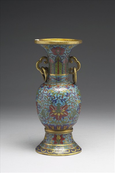 掐絲琺瑯瓶（五供）