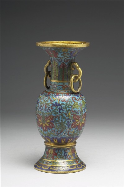 掐絲琺瑯瓶（五供）