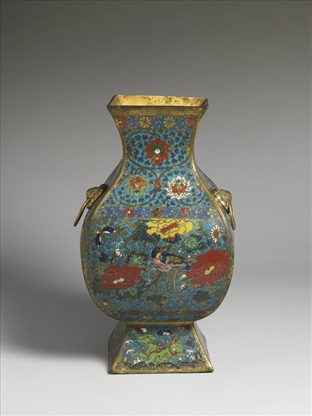 掐絲琺瑯花鳥鈁