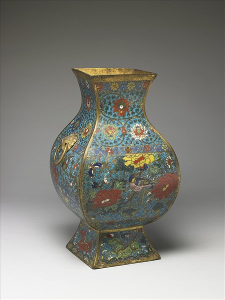 掐絲琺瑯花鳥鈁