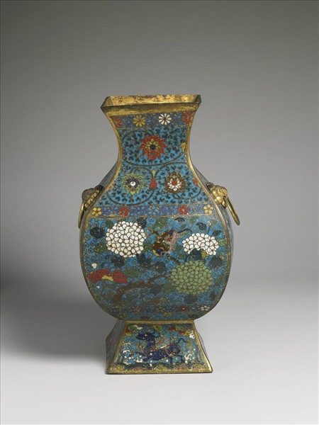 掐絲琺瑯花鳥鈁