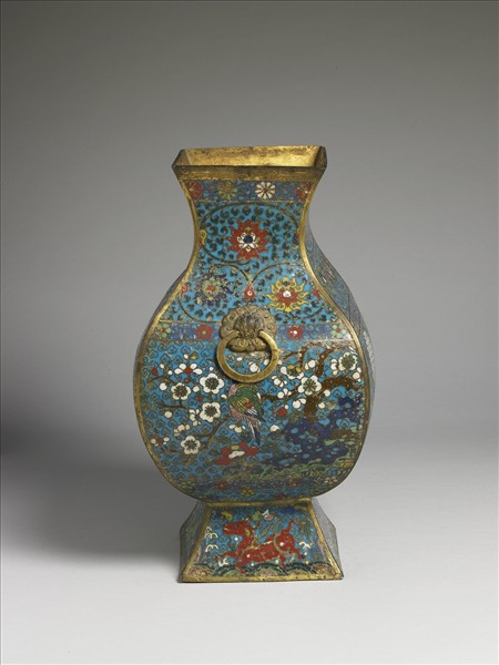 掐絲琺瑯花鳥鈁