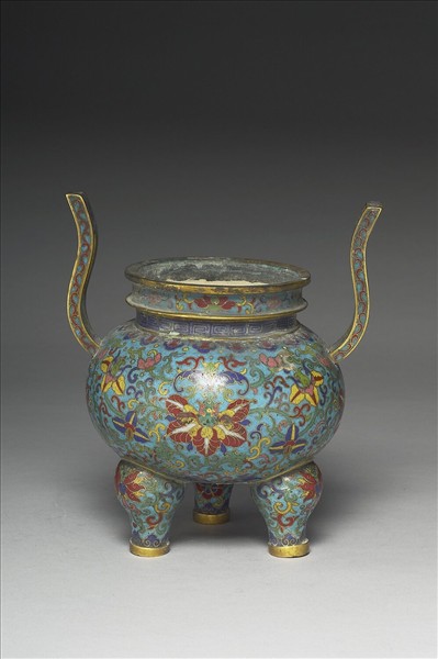 掐絲琺瑯香爐（五供）