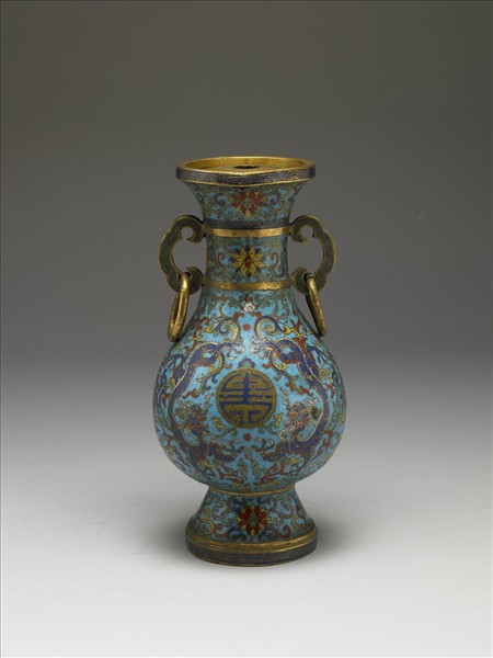 掐絲琺瑯瓶（五供）