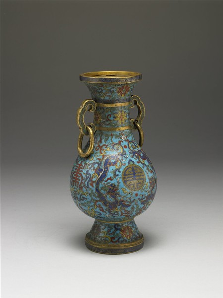 掐絲琺瑯瓶（五供）