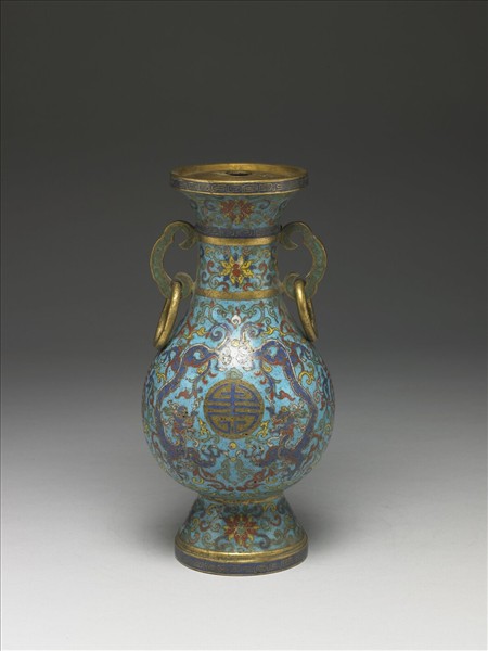 掐絲琺瑯瓶（五供）