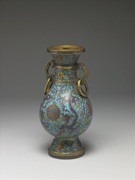 掐絲琺瑯瓶（五供）