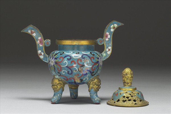 掐絲琺瑯香爐（五供）