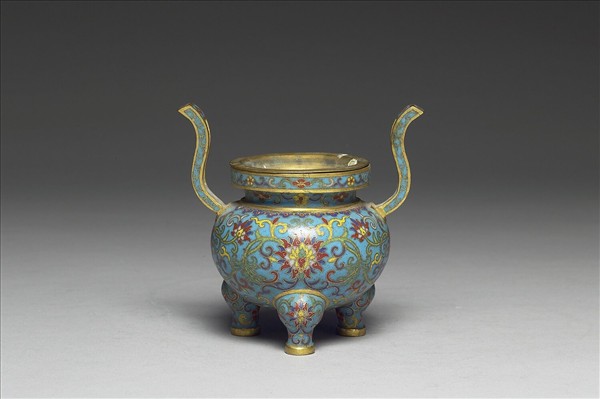 掐絲琺瑯香爐（五供）