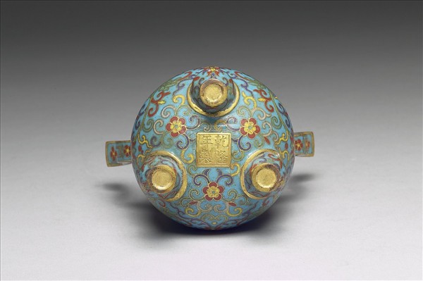 掐絲琺瑯香爐（五供）