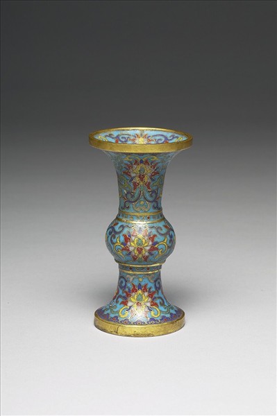 掐絲琺瑯瓶（五供）