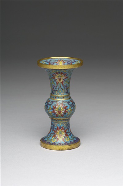 掐絲琺瑯瓶（五供）