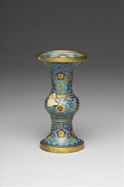 掐絲琺瑯瓶（五供）