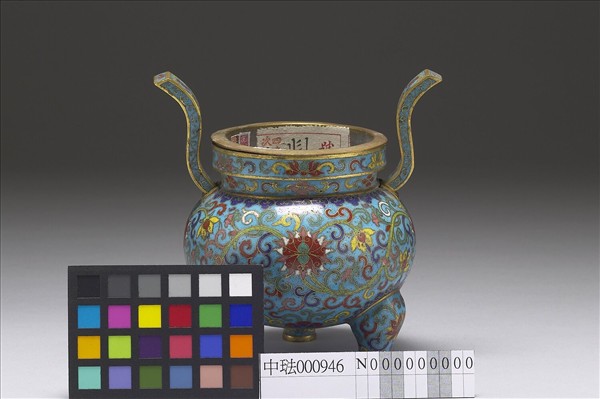 掐絲琺瑯香爐（五供）