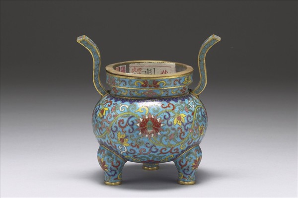 掐絲琺瑯香爐（五供）