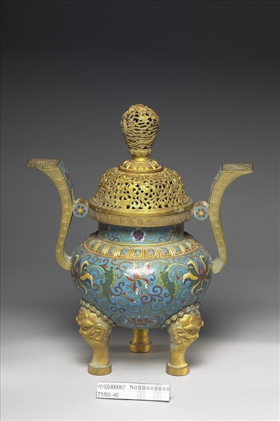 掐絲琺瑯香爐（五供）