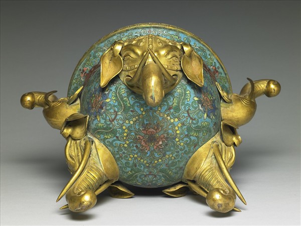 掐絲琺瑯象鼻爐