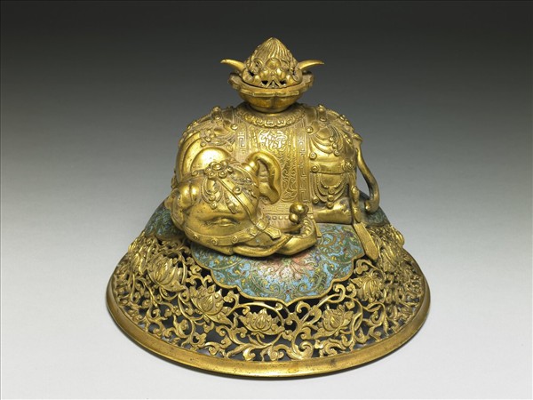 掐絲琺瑯象鼻爐